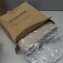Drum Lampshades Set of 2, Fabric Lampshades for Table Lamps Floor Lamps, Medium Lampshades 11.6" Top x 12.6" Bottom x 9.8" High, Easy Assembly Shades Replacement, Natural Linen Hand Crafted (Spider)