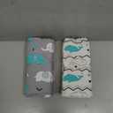 BROLEX Baby Fitted Crib Sheets: Kid Crib Sheets - Set of 2 for Toddler Standard Size Crib Mattress for Boys and Girls - Jersey Knit Crib Bed Sheets Elephant Whale