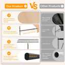 HOMEDEMO Manual Retractable Awning, 79" W x 118" H Retractable Side Bar 47-59", Outdoor Patio Awnings Height Adjustable 82-118", NO Drilling Awings for Backyard Garden Porch Outside Khaki