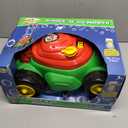 Maxx Bubbles Bubble-N-Go Mower, Includes 4oz Bubble Solution, Bubble Lawn Mower for Toddlers, Outdoor Bubble Toy for Kids, No Batteries Required, Red, Large
