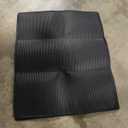 Waretary Cat Litter Box Mat: 36"x 30" Waterproof Kitty Cat Litter Trapping Mat, Easy-clean Double-layer Scatter Control Pad Rug (Black)