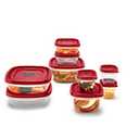 Rubbermaid Easy Find Lids Set of 8 Storage Containers BPA Free 2066483 Red