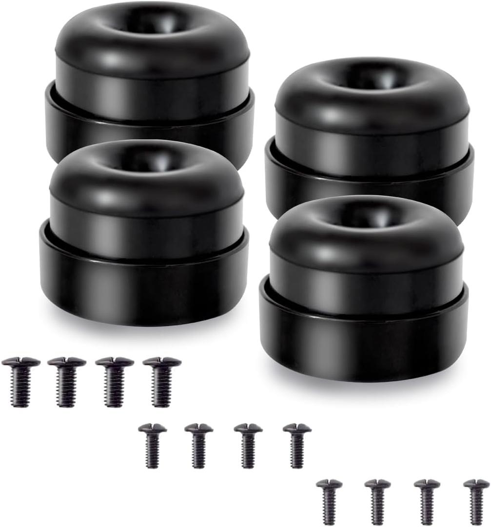 4Pcs Subwoofer Isolation System - Black, Wired, Anti-Vibration, Compatible with Nearly Every Subwoofer Brand and Model