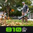 NovorikX Electric Leaf Blower, 810 CFM Variable-Speed, 60-Volt Lithium-ion Cordless Leaf Blower with 5.0Ah Battery and Charger Included, Powerful for Yard Cleaning