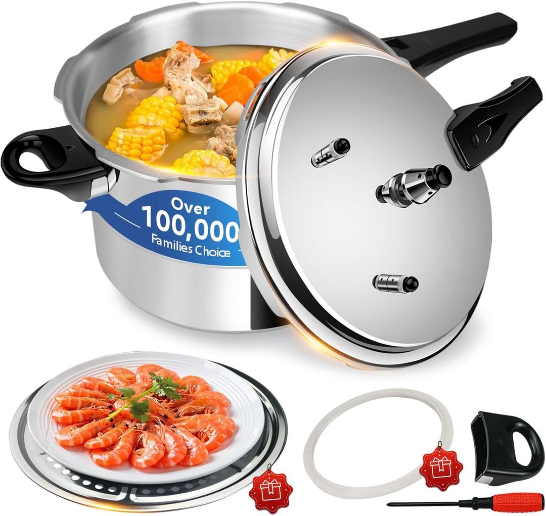 pressure cooker 10 qt All Stovetops Induction Compatible Thickened Pressure Cooker with Spring ollas de presin para cocinar pressure cooker 10.57 qt Aluminum (10.6 Quarts)