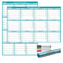 24" x 36" Exellewis 2026 Wall Calendar, Wet & Dry Erase Laminated, Yearly Wall Calendar, Horizontal/Vertical Annual Planner, 12 Month January to December for Easy Planning, Organizing