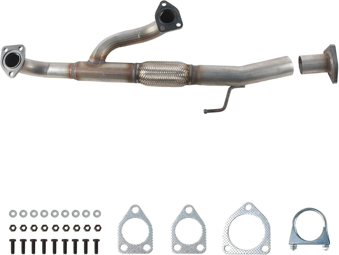 Exhaust Front Y-Pipe Flex Pipe Direct Fit Compatible With 2011-2013 Honda Odyssey 3.5L