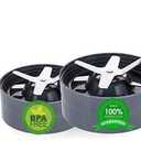 Replacement Extractor Blade Compatible With NutriBullet 600w 900w juicer Blender (2-Pack)