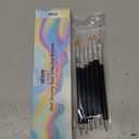 Artdone Nail Dotting Tools 6PCS Double-ended Nail Art Brushes Kit Nail Art Gel Polish Liner Brushes Design Pen For Nail Drawing And Nail Paint Brushes Small Detail Brushes (Black)