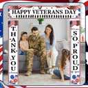 3 Pcs Happy Veterans Day Banner Veterans Appreciation Day Door Porch We Are So Proud of You Banner Thank You Soldier Remember Honor Patriotic Backdrop Sign Party Decor Home Outdoor Indoor