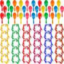 60 Pcs Shaker Musical Instruments Set Including 30 Mini Maracas Shakers 30 Handheld Plastic Tambourine for Kids Preschool Early Music Learning