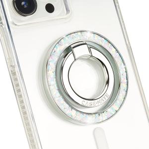 Case-Mate Magnetic Phone Ring Holder & iPhone MagSafe Stand -Removable MagSafe Phone Holder for Hand - Thin Collapsible Grip Ring for iPhone 17 Pro Max /16 Pro Max/15/14/13/Pixel 10 - Twinkle Diamond