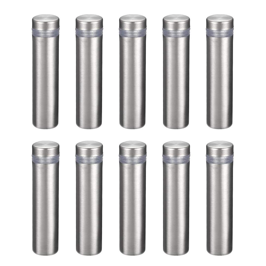 uxcell 1/2 Dia x 2"(12x50mm) Standoff Screws Wall Mount Sign Holders Acrylic Glass Nails 10pcs
