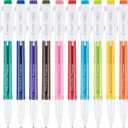 PILOT Pen 11452 FriXion Fineliner Erasable Marker Pens, Fine Point, Assorted Color Inks, 12 Count-Pack