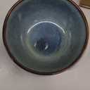 AmorArc Ceramic Dinnerware Sets for 4, 12 Pieces Handpainted Plates and Bowls Set, Scratch Resistant Stoneware Dishes Set, Dishwasher & Microwave Safe, Ceylon Blue