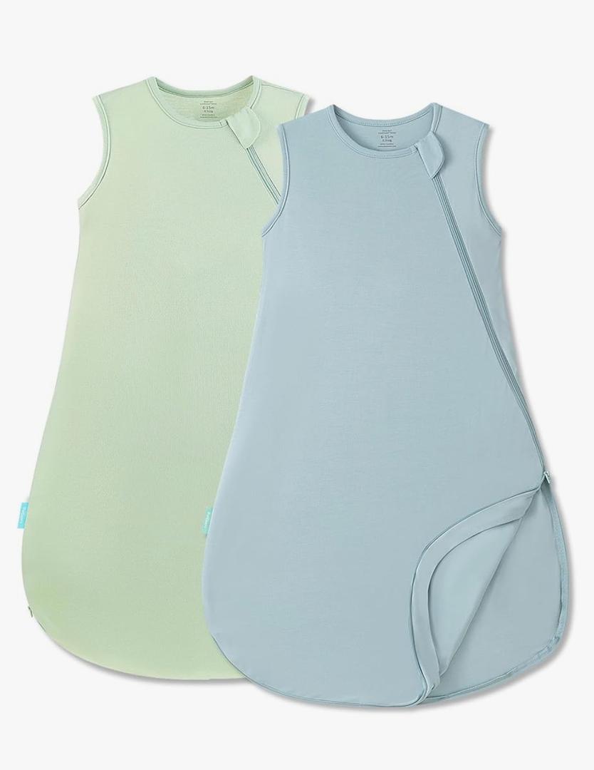 PurComfy Supersoft Sleep Sack 0.5 TOG, Premium Bamboo Viscose Sleeping Bag Thin Baby Wearable Blanket 2-Way Zipper Sleep Sack