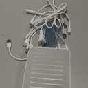 MSTJRY Charging Station for Multiple Devices : 5 Port Multi USB-A Charger Stations Multi-Device Organizer Charging Dock Designed for iPhone iPad Cell Phone Tablets (7 Short Cables Included) (White)