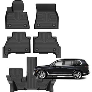 for BMW X7 Floor Mats 2019-2025 2026(Only 6 Seats)
xDrive40i | xDrive50i | M50i | M60i | Base | Alpina XB7 1st & 2nd & 3rd Row Custom Fit for X7 Accessories