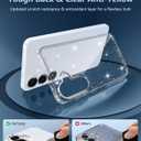 FNTCASE for Samsung Galaxy S25 Case: for Samsung-S24 Bling Sparkle Clear Military Grade Drop Protection Anti Yellowing Glitter Cell Phone Cover - Rugged Shockproof Protective Transparent Cases
