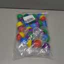 Cabilock 50Pc 1.77 Inch Fillable Empty Round Plastic Capsules for Vending Machines Party Favors DIY Storage Containers for Crafts Candy Holders