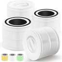 Core 300 Replacement Filter Compatible with LEVOIT Core 300, 300S, P350 Vortex, Core 300S Filter with 3-in-1 H13 True HEPA, 4-Pack Core 300-RF Filters, White