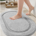 Color&Geometry Grey Bathroom Rugs, Non Slip, Absorbent, Soft, Washable, Thick Bath Mat, 20"x32" Small Bath Rug Bath Mats for Bathroom Floor, Shower, Sink, Vanity
