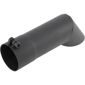 Motoforti 902.5" Turn Down Exhaust Tip T201 Stainless Steel Sandblasting Mandrel Bend Elbow Tube 9"Long Professional Exhaust Tip Black