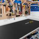 Black Plastic Table Cover Protector, 42" x 60" PVC Desk Pad Mat