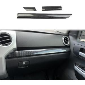 Carbon Fiber Control Dashboard Panel Decor Protective Cover Trims for 2014-2021 Toyota Tundra
