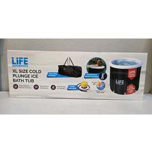 Life Authentics XL Size Cold Plunge Ice Bath Tub 105 Gallon + Carry Bag New