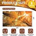 2 x Fluorescent Light Covers - Classroom Covers for Ceiling Lights, 1 PCS 4 x 2 Feet Magnetic Light Filters, Classroom, Office Decor (Autumn & Sunset)