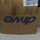 Drive Medical 11148-1 Folding Steel Bedside Commode Chair, Portable Toilet, Supports Individuals Weighing Up To 350 Lbs, with 7.5 Qt. Bucket and 13.5 Inch Seat, Grey