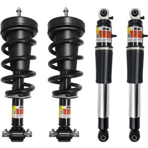 19353951 23487280 Front & Rear Shocks Struts Assembly Compatible with Cadillac Escalade EXT Silverado Tahoe Suburban Compatible with GMC Sierra Yukon XL 1500 2500 2007-2014 580-432 75-02197ON