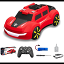 ECBANLI Remote Control Car RC Drift Car 2.4GHz 4WD High Speed Model Vehicle with LED Lights Drifting Tire Racing Sport Toy Car for Adults Boys Girls Kids Gift, Red