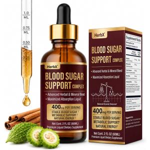Berberine & Cinnamon Liquid Dietary Supplement, 60 mL