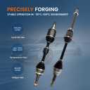 Front CV Axle Shaft Assembly Compatible with 2007-2017 Toyota Camry, 2007-2018 Lexus ES350, 2008-2016 Toyota Avalon, 66-5265 66-5279