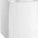 Antarctic Star 2.1 Cu.Ft Upright Freezer, Ultra-Compact Mini Freezer with Reversible Door, 7-Temp Control, Removable Shelves, Stainless Steel for Dorm, Home, Office, White