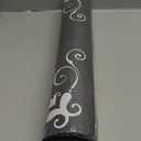 Wallpaper Border Peel and Stick Decorative Wall Trim Self Adhesive White Floral Scroll Accent Strip for Bedroom Kitchen Bathroom Mirror Frame Ceiling Shelf Doorway Design 4x196 Inch