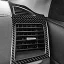 AIRSPEED Carbon Fiber Car Side Air Outlet Stickers Vent Wind Interior Decorative Trim Frame Cover Decal for Mitsubishi Lancer 2008-2015 Accessories (Black)