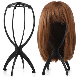 ProSuites 2 Pack Wig Head Stand, Travel Wig Holder Hat Wig Display for Styling for Women Multiple Wigs, Hair Length Under 40cm/15.74in