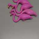 JOYIN Set of 6 Small Pink Flamingo Yard Ornament Stakes, Mini Lawn Plastic Flamingo Statue with Metal Legs for Sidewalks, Outdoor Garden, Luau Party, Tropical Party Decor, 2 Styles