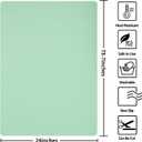 Silicone Mats for Kitchen Counter, Nonslip Silicone Mats for Crafts Countertop Protector Heat Resistant Mat (78.7 x 24 x 0.08, Light Green)
