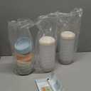 VITEVER [16 Pack] 4 oz Small Containers with Lids, Reusable Plastic Jars for Snack and Puree, Salad Dressing Container to Go, Deli Containers, Freezer Baby Food Containers, Dishwasher Safe, BPA Free