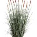 4ft Onion Grass, Artificial Plant and Greenery, Fake Floor Plants Indoor Outdoor, 48in Faux Horsetail Reed Grass with 10 Pink Flower Crowns, Potted, House Decorative