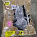 Kaleurrier Black Salon Chair Reclining: Professional Hydraulic Barber Chairs with Headrest and Footrest - Adjustable Heavy Duty Styling Chair for Home Hair Beauty Salon Massage Barbershop Tattoo (Black Leather Black Frame)