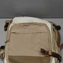 LOVEVOOK 40L Travel Backpack for Women & Men - 17.3 Inch Carry On Backpack & Personal Item Backpack for Airlines, Spacious and Durable Design, with 3 Packing Cubes (Large-40L-4Pcs, Khaki-beige-sand Brown)