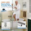 Marudina Transfer Pole, Adjustable Non-Slip Handle, 6.9-10FT Ceiling Height