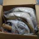 Bar Stools Set of 2, Swivel Bar Chairs, Modern Adjustable PU Leather Upholstered Barstools Counter Height with Tufted Back for Bar, Kitchen Counter Island, Dining Room, Beige