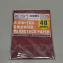 Weyew 8.5 x 11 in, 40 sheets Colored Cardstock Paper