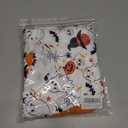 Halloween Little Girl Dress Pumpkin/Bat Outfit Flared Sleeve Ruffled Dresses 3-8T (White)